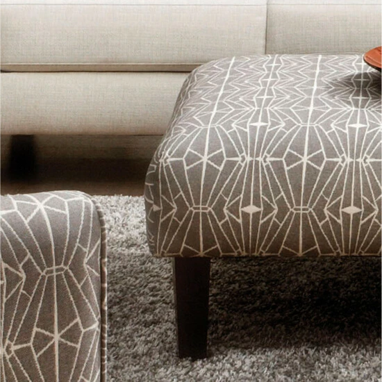 Cheapest 😀 Furniture Of America Cara Contemporary Taupe Fabric Cocktail Ottoman 🎉 - Image 3