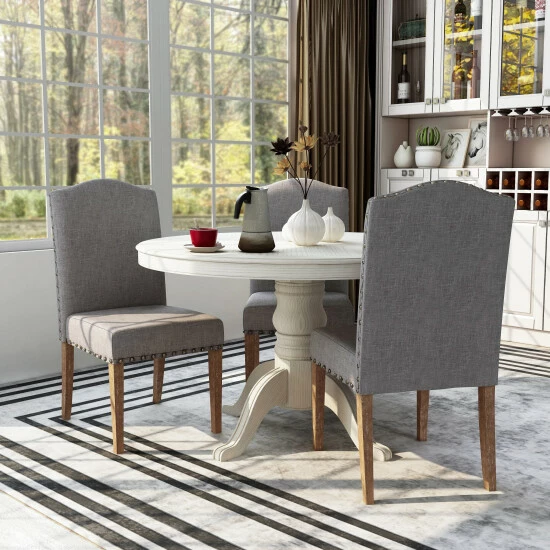 Coupon 🤩 Furniture Of America Yoss Rustic Brown Fabric Dinning Chairs (Set Of 2) 😀