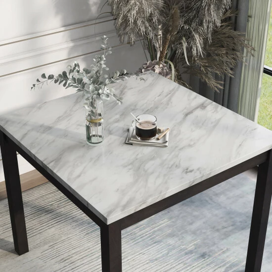Flash Sale 🔥 Furniture Of America Zahara White Faux Marble Counter Height Table 👏 - Image 3