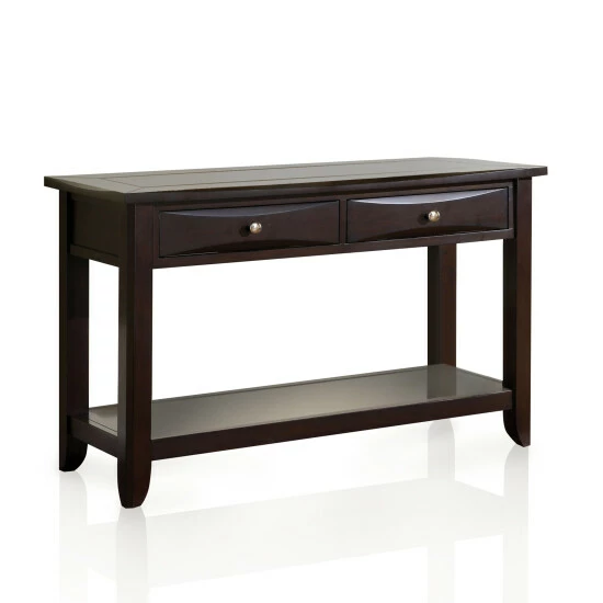 Cheapest π Furniture Of America Bolt 48-in. Traditional 1-shelf Espresso Sofa Table π - Image 2