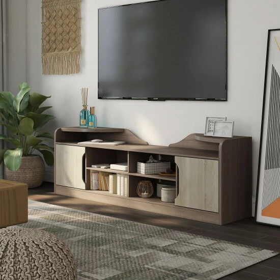 Discount 👍 Furniture Of America Fetz 72-inch Multi-functional Storage TV Console 😍