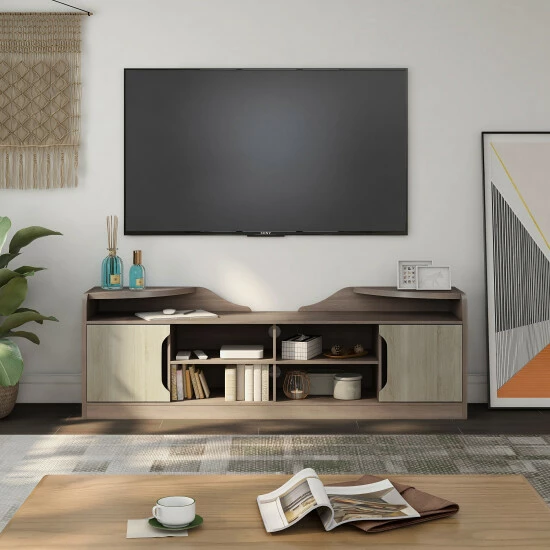 Discount 👍 Furniture Of America Fetz 72-inch Multi-functional Storage TV Console 😍 - Image 2