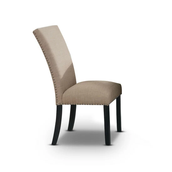 Flash Sale π₯ Furniture Of America Cots Farmhouse Nailhead Side Chairs (Set Of 2) Black/beige β - Image 7