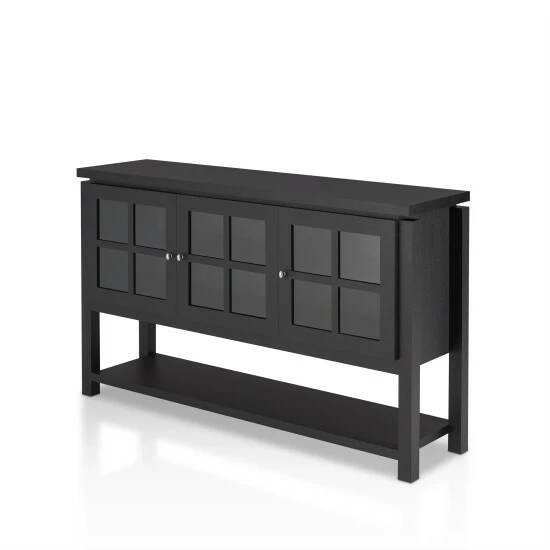 Best deal 😀 Furniture Of America Wins 3-piece Buffet Table And Cabinet Tower Set Black 🧨 - Image 3