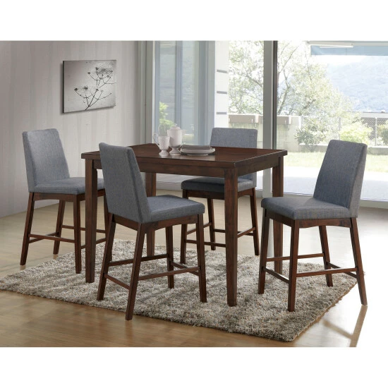 Budget 🥰 Furniture Of America Fass Mid-century Modern Cherry 5-piece Dining Set ⭐