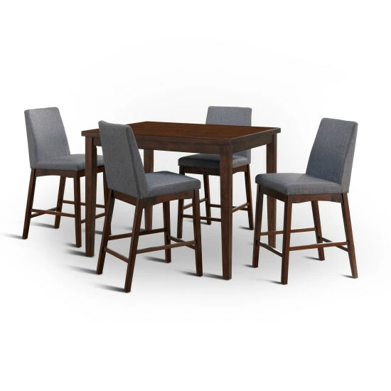 Budget 🥰 Furniture Of America Fass Mid-century Modern Cherry 5-piece Dining Set ⭐ - Image 2