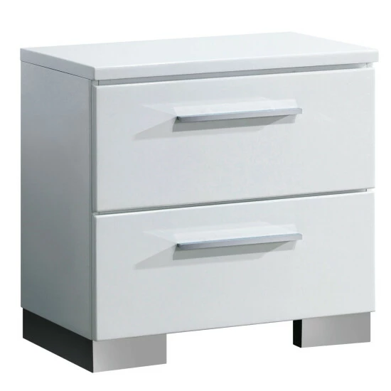 Brand new 👏 Furniture Of America Rema Contemporary White 2-drawer Nightstand ✔️ - Image 4