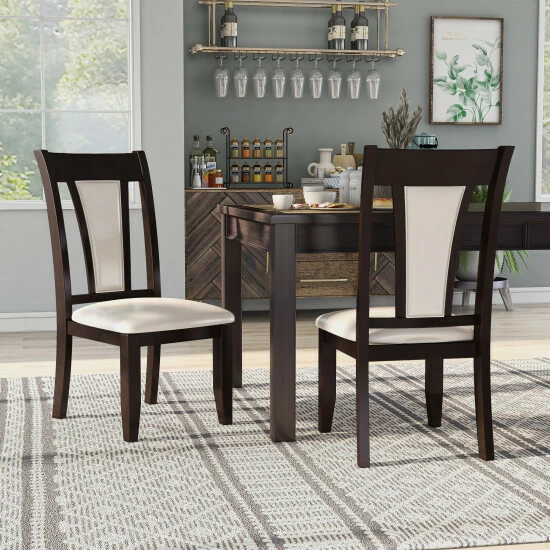 Buy π€© Furniture Of America Dark Cherry Padded Dining Chairs (Set Of 2) Espresso/dark Cherry π