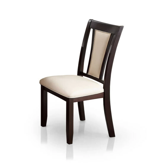 Buy π€© Furniture Of America Dark Cherry Padded Dining Chairs (Set Of 2) Espresso/dark Cherry π - Image 2