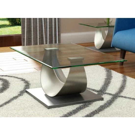 Best Sale 🌟 Furniture Of America Heer Glam Modern Artistic 48-inch Coffee Table 👍 - Image 2