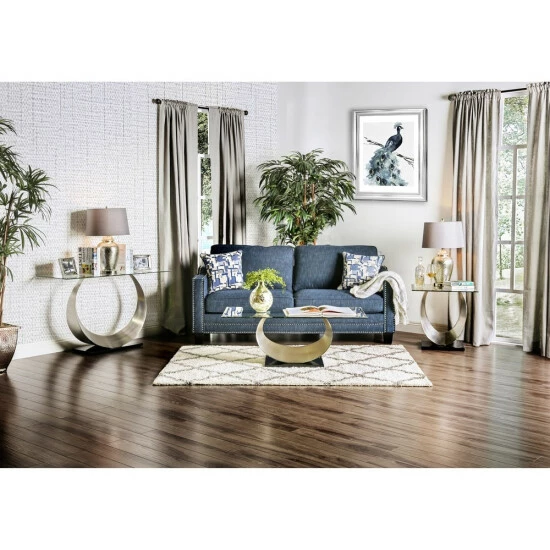 Best Sale 🌟 Furniture Of America Heer Glam Modern Artistic 48-inch Coffee Table 👍 - Image 4