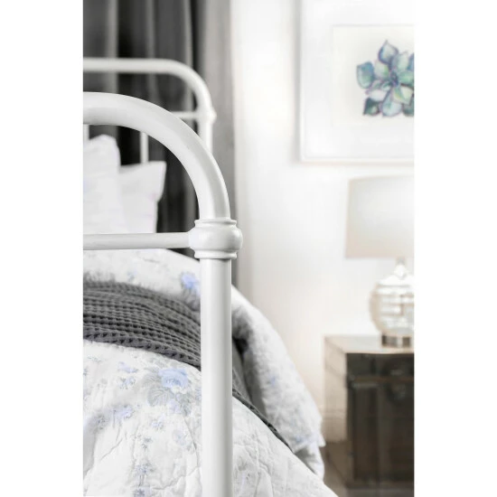 Brand new 😍 Furniture Of America Norielle Industrial Twin Metal Powder 🧥 Coated Bed Vintage White 🌟 - Image 6