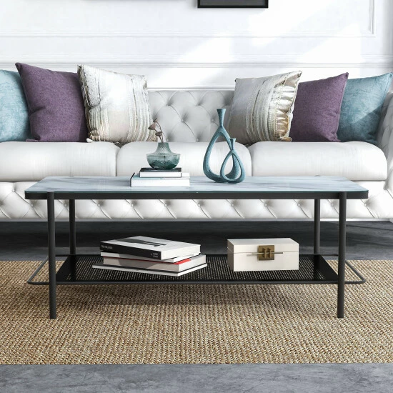 Coupon ⌛ Furniture Of America Puetz Contemporary Black 48 Inches Coffee Table 😉 - Image 3
