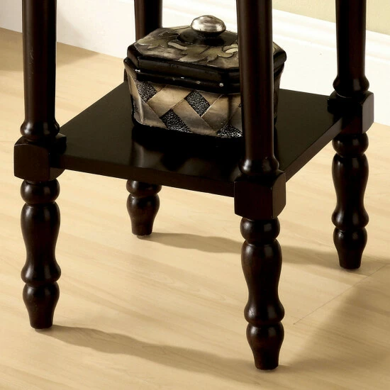 Cheapest ๐ Furniture Of America Bari Traditional Cherry 14-inch 1-shelf Side Table ๐ - Image 3