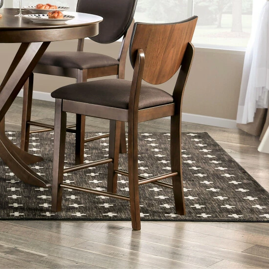Deals π Furniture Of America Oskam Walnut Padded Counter Chairs (Set Of 2) π§¨