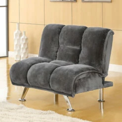 Cheap 😉 Furniture Of America Gier Contemporary Champion Fabric Futon Chair Grey ⌛
