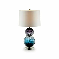 Best Pirce 🌟 Furniture Of America Zete Contemporary Multi-color Glass Table Lamp 😍