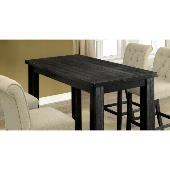 Top 10 🥰 Furniture Of America Vevo Rustic Black 5-piece Bar Table Set 🌟 - Image 8