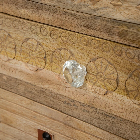 Best deal 😉 Furniture Of America Carina Solid Mango Wood Chest With 9-drawer 😀 - Image 7