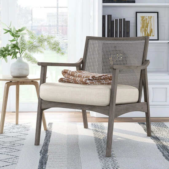 Top 10 ✨ Furniture Of America Vancia Contemporary Wood Accent Chair Gray Wash/beige 🎁