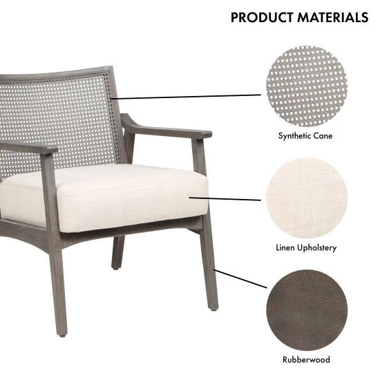 Top 10 ✨ Furniture Of America Vancia Contemporary Wood Accent Chair Gray Wash/beige 🎁 - Image 4