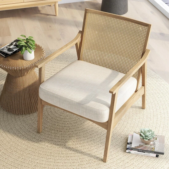Top 10 ✨ Furniture Of America Vancia Contemporary Wood Accent Chair Gray Wash/beige 🎁 - Image 7