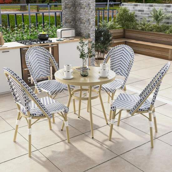 Flash Sale 🥰 Furniture Of America Ariel Natural Tone 32-inch 5-piece Bistro Set Yellow ⌛