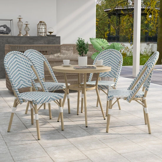 Flash Sale 🥰 Furniture Of America Ariel Natural Tone 32-inch 5-piece Bistro Set Yellow ⌛ - Image 2