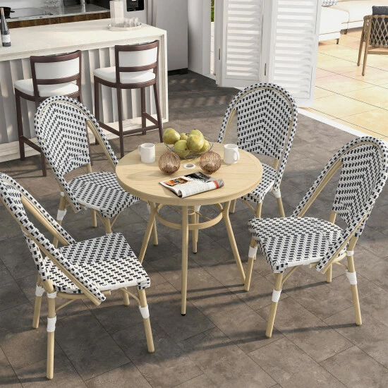 Flash Sale 🥰 Furniture Of America Ariel Natural Tone 32-inch 5-piece Bistro Set Yellow ⌛ - Image 3