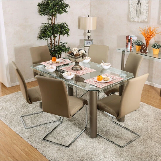 Deals β Furniture Of America Vill Contemporary Side Chairs (Set Of 2) Champagne π - Image 2