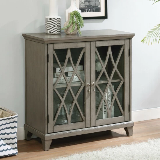 Hot Sale โ Furniture Of America Lillianfeld Grey 29-inch 2-shelf Hallway Cabinet โ