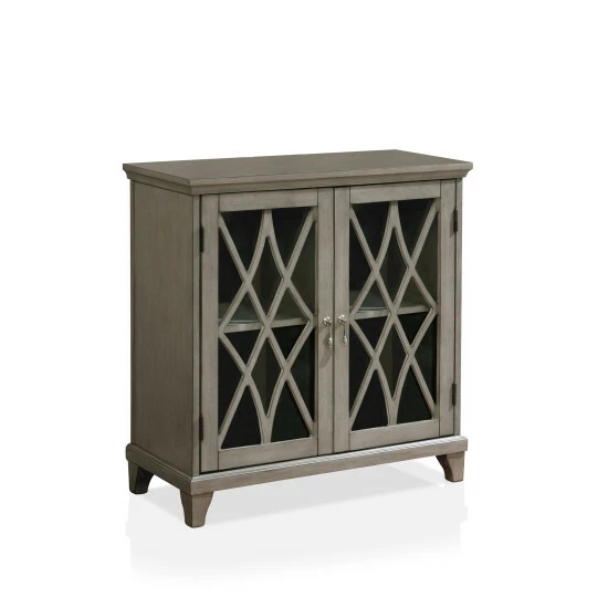Hot Sale โ Furniture Of America Lillianfeld Grey 29-inch 2-shelf Hallway Cabinet โ - Image 3