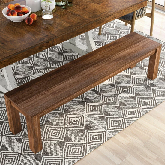 Best deal 👍 Furniture Of America Anaisha Rustic Solid Mango Wood Dining Bench 👍 - Image 5