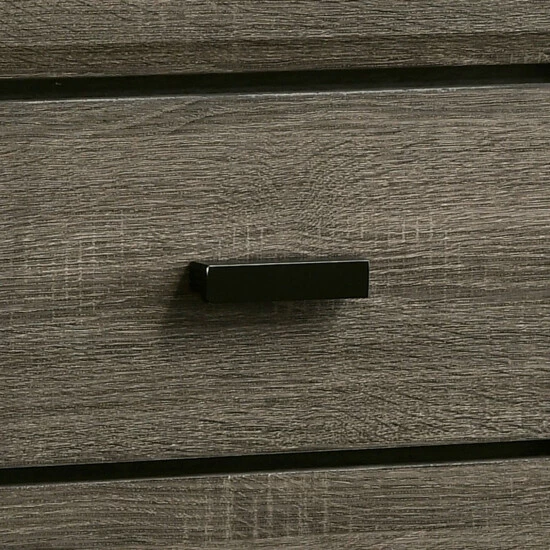 Brand new ๐ Furniture Of America Vilk Rustic Grey Solid Wood 2-drawer Nightstand ๐งจ - Image 4