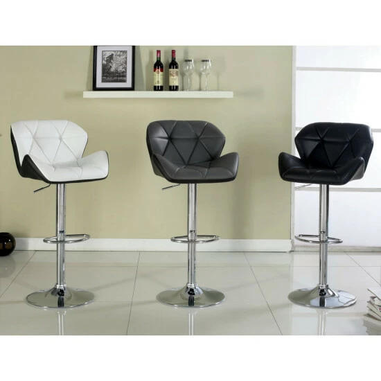 Hot Sale 👏 Furniture Of America Dimone Modern Adjustable Swivel Barstool Camel ⌛ - Image 2
