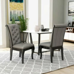 Best Pirce β€οΈ Furniture Of America Mora Traditional Grey Side Chairs (Set Of 2) π