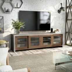 Best reviews of ✔️ Furniture Of America Haylin 71-inch Multi-functional Storage TV Console Black 😍