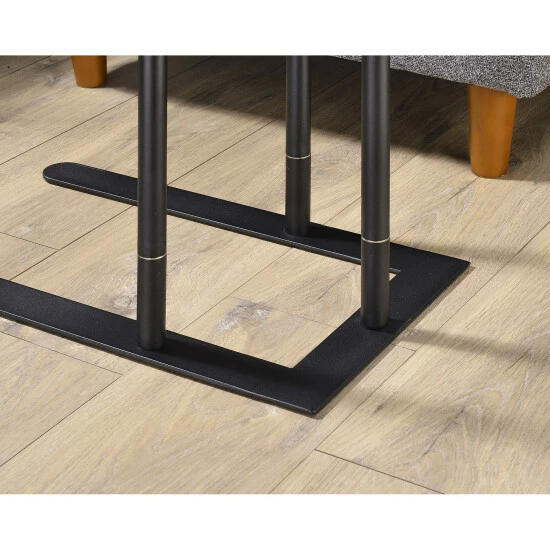 Budget ⌛ Furniture Of America Schofield Urban C-Shape Slide-open Top Side Table Rustic Oak 🎁 - Image 4