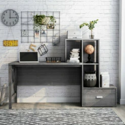 Top 10 ✔️ Furniture Of America Jessica Modern 70-inch Computer Desk Distressed Grey 😍