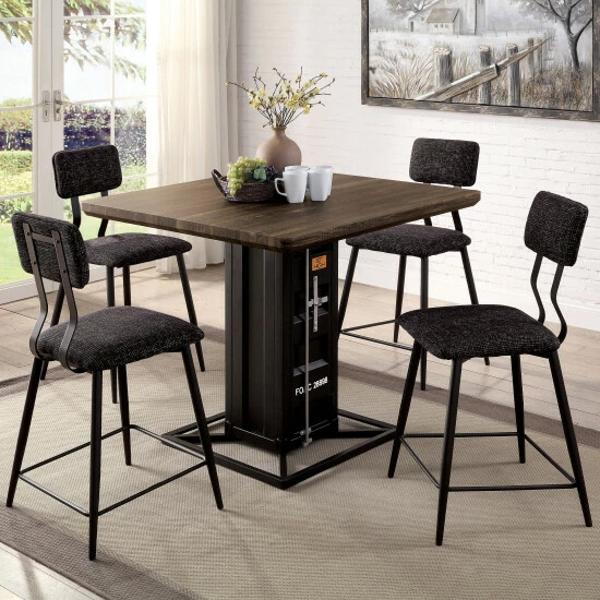 Buy ⌛ Furniture Of America Pren Novelty 5-piece Counter Height Dining Set 🎁