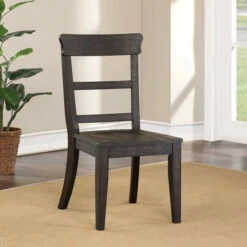 Best Sale π₯° Furniture Of America Badri Rustic Solid Wood Side Chairs (Set Of 2) Natural Tone π