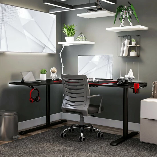 Discount π€© Furniture Of America Devan Black 65-inch Computer Desk π― - Image 2