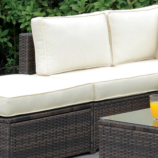 Best reviews of ๐ Furniture Of America Fene Contemporary Brown Wicker Armless Chair ๐ - Image 2