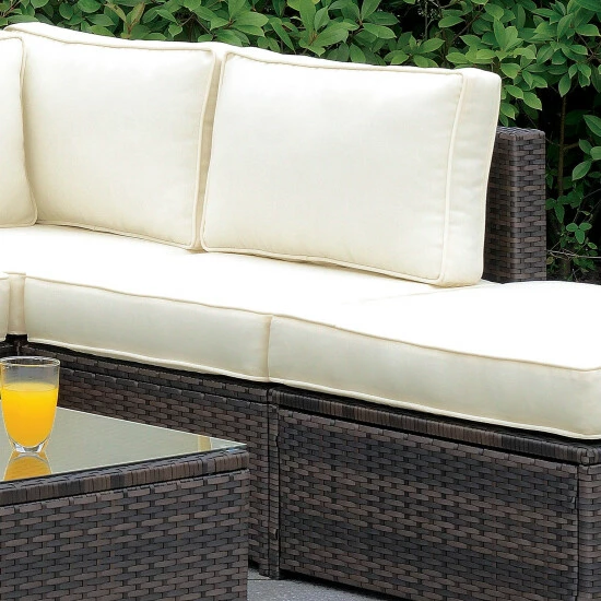 Best reviews of ๐ Furniture Of America Fene Contemporary Brown Wicker Armless Chair ๐ - Image 3