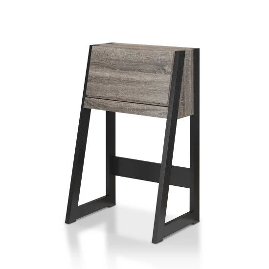 Coupon 😀 Furniture Of America Dol Modern Compact 26-inch Computer Desk Dark Grey/black 🔥 - Image 2