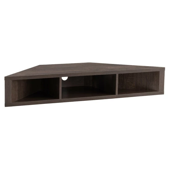 Brand new π Furniture Of America Sukhumi 47-inch Wall-mounted Corner TV Console Walnut Oak β - Image 4