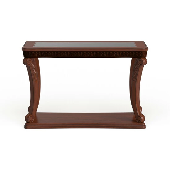Brand new 🎁 Furniture Of America Derg Traditional Dark Oak 48-inch 1-shelf Sofa Table 🥰 - Image 3