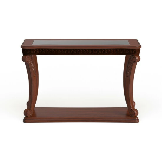 Brand new 🎁 Furniture Of America Derg Traditional Dark Oak 48-inch 1-shelf Sofa Table 🥰 - Image 8