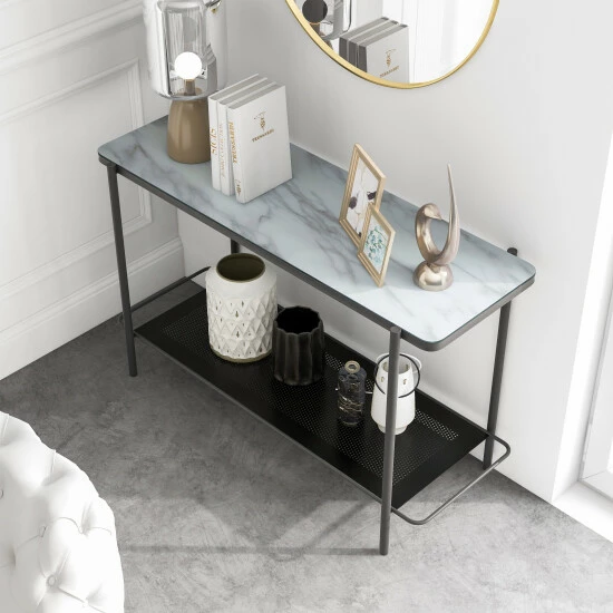 Cheapest 🔥 Furniture Of America Puetz Contemporary Black 48 Inches Sofa Table 😀 - Image 2