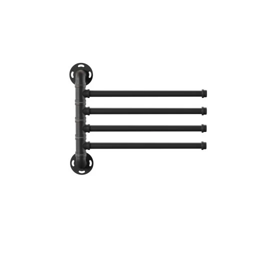 Budget π Furniture Of America Brevin Industrial Sand Black Wall Mounted Towel Rack π - Image 3